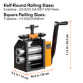 Jewelry Rolling Mill Machine 3-in-1 Metal Sheet & Wire Maker | Multiple Sizes