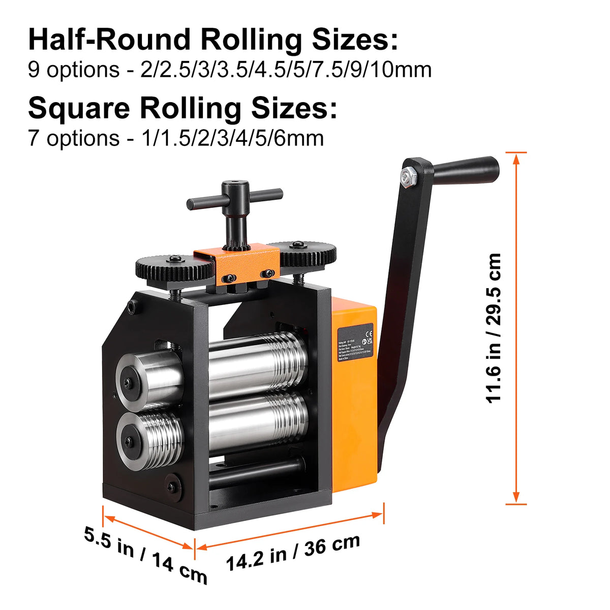 Jewelry Rolling Mill Machine 3-in-1 Metal Sheet & Wire Maker | Multiple Sizes
