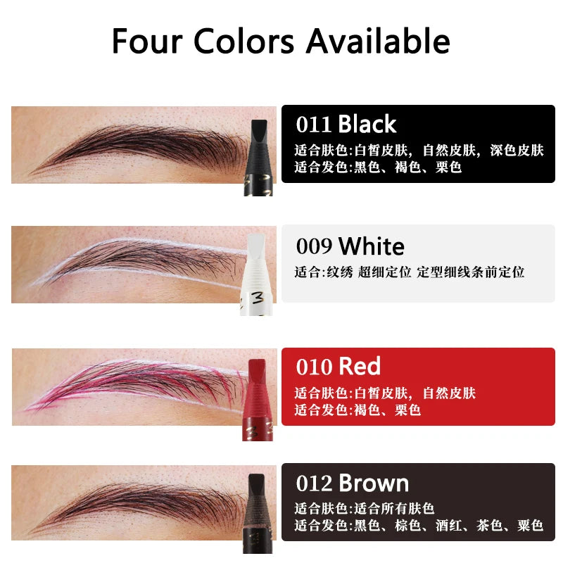 Waterproof Microblading Eyebrow Pen - Long-Lasting Eye & Lip Makeup Supplies