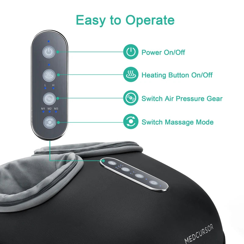Shiatsu Foot Massager Machine with Heat & Roller