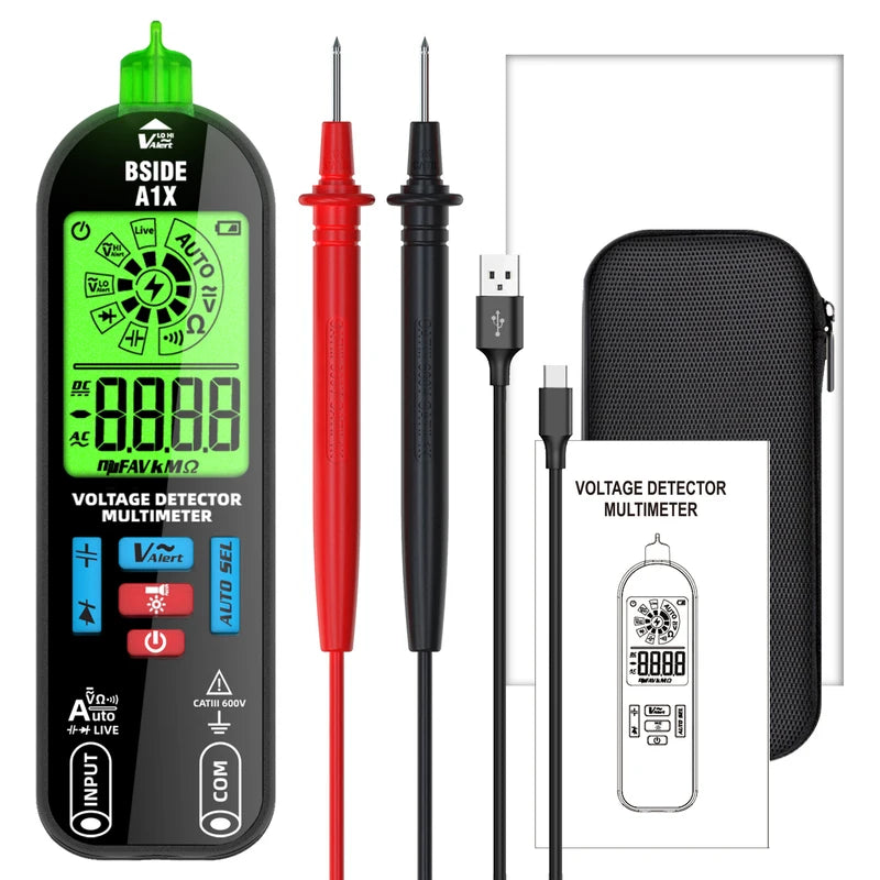 Digital Voltage Tester Non-Contact Electrician Pen Detector USB Rechargeable