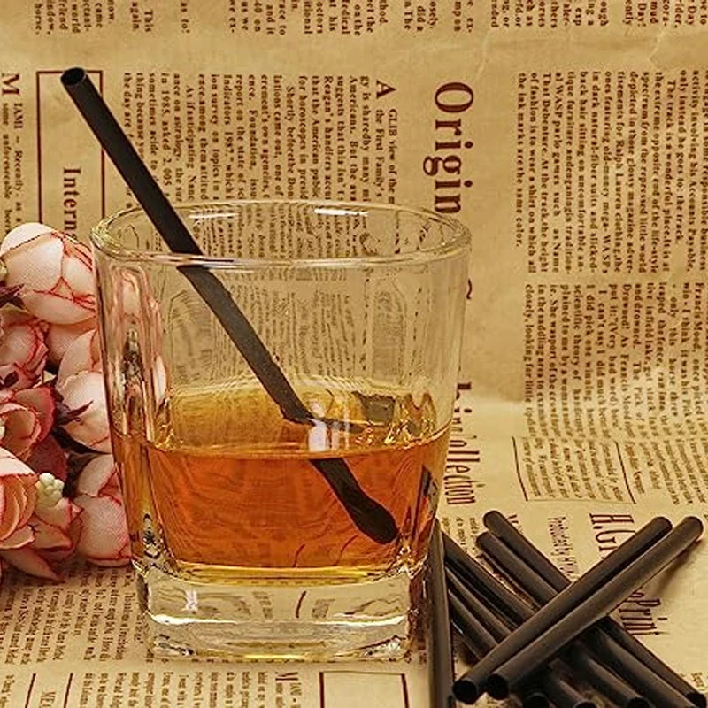 Black Drinking Straws for Cocktails & Beverages - 50,3000Pcs Wholesale Bar & Party Supplies