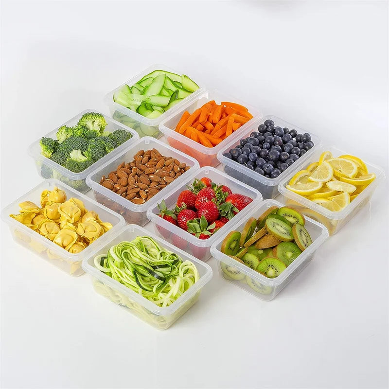 10-Piece Food Storage Container Set - BPA-Free, Microwave & Dishwasher Safe
