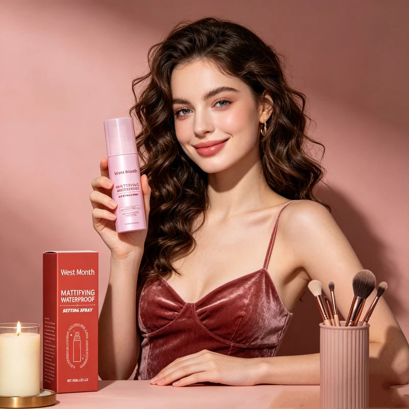 Long Lasting Matte Waterproof Setting Spray for Makeup - Oil Control & Hydrating