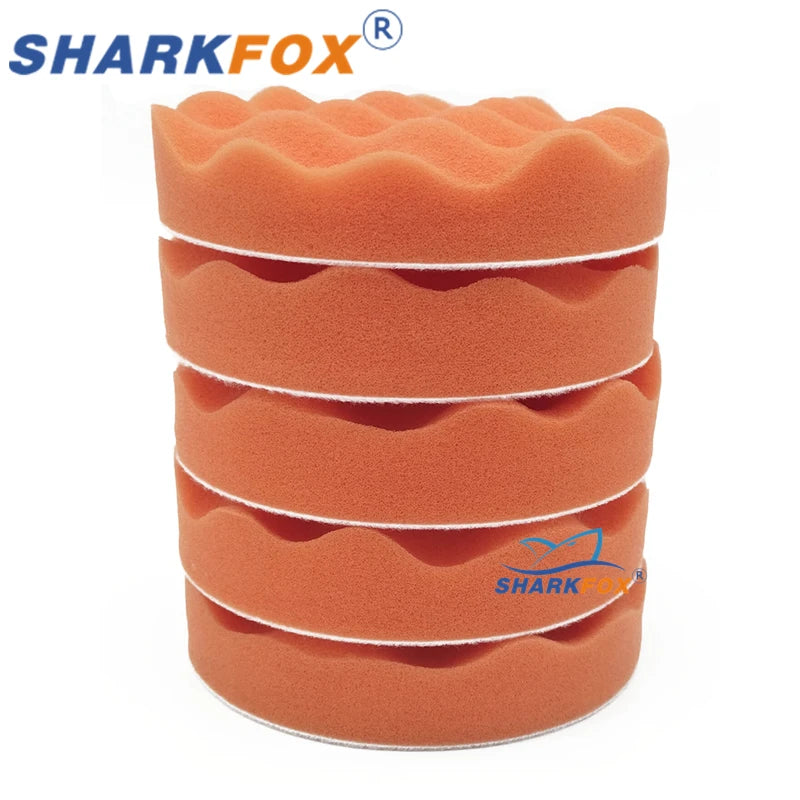 Car Polishing Pads Kit 5 & 6 Inches Sponge Buffing Waxing Buffer Auto Care