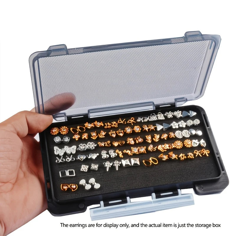 Large Capacity Jewelry Storage Box - Portable Earring & Jewelry Organizer