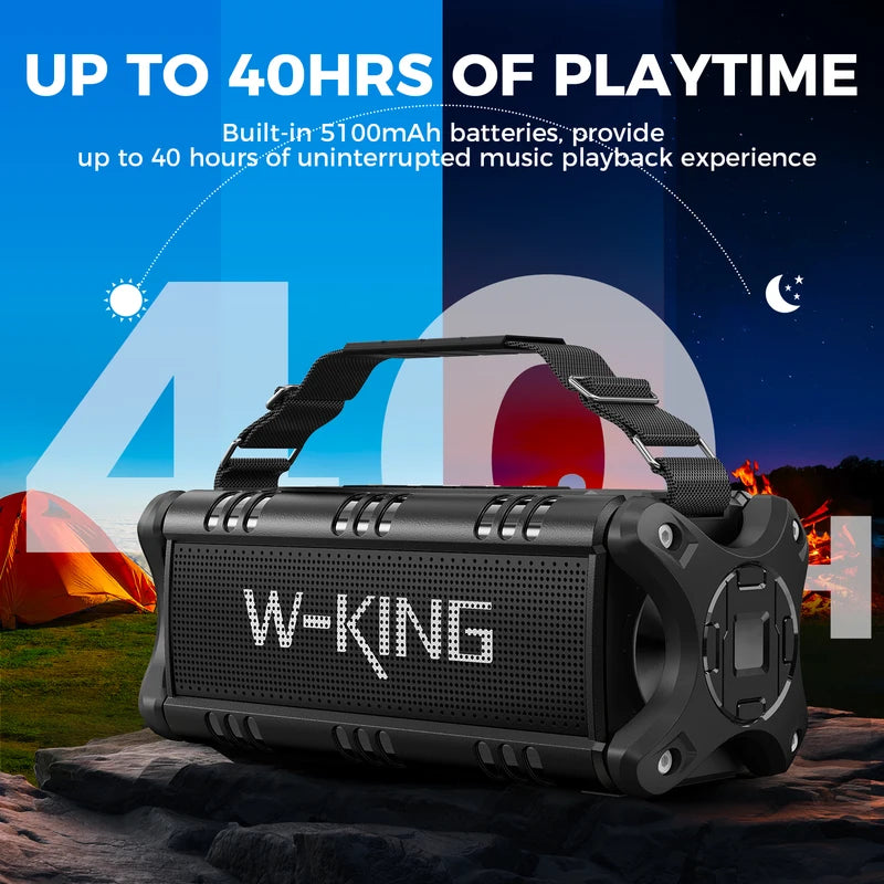 Portable Bluetooth Speaker 50W RMS Waterproof Outdoor Party Box