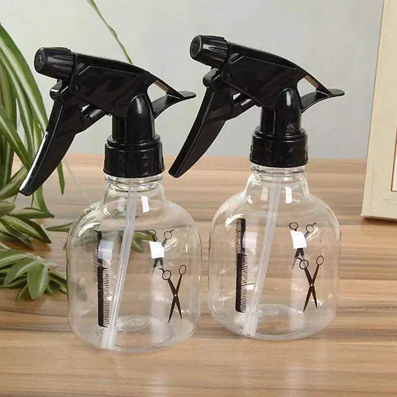 Transparent Hand-Press Spray Bottle for Hairdressing and Watering - Small Cosmetic Spray