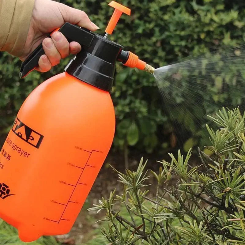 Portable Garden Hand Pump Sprayer 0.5 Gallon with Brass Nozzle for Watering, Cleaning, and Disinfection