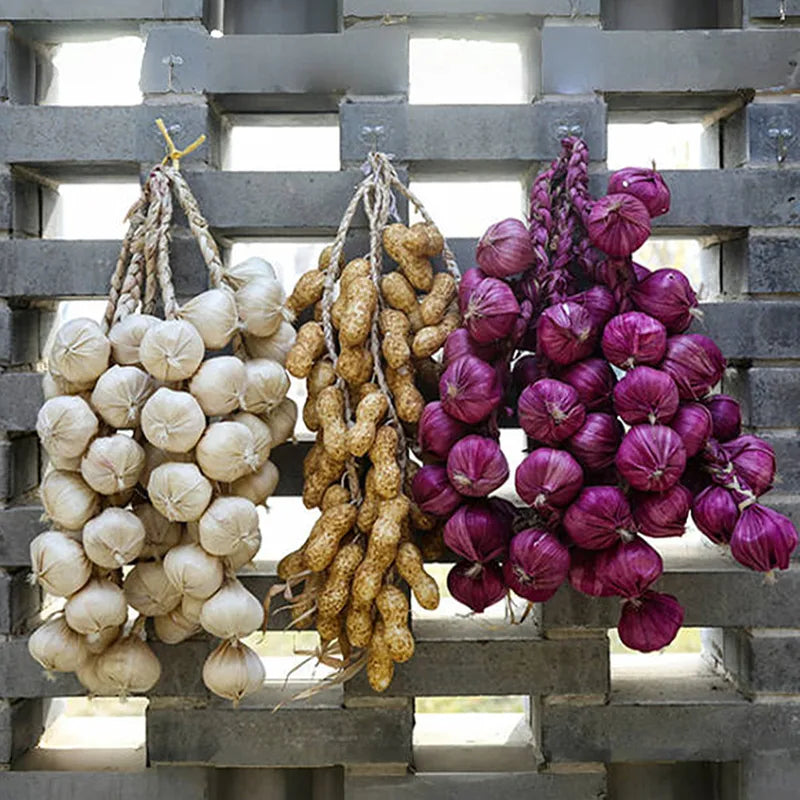 Artificial Vegetable String Garland Kitchen Wall Decor Food Props Vivid Faux Food Decor