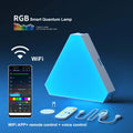 RGB LED Triangular Wall Lamp for Bedroom Office Decor - Smart Pickup Rhythm Light