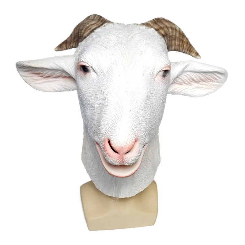Funny Animal Goat Latex Mask for Halloween Carnival Party Trick