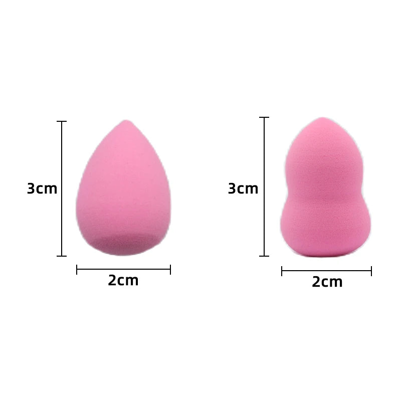 Mini Makeup Sponge Puffs Set - 6pcs Face Powder & Concealer Applicators