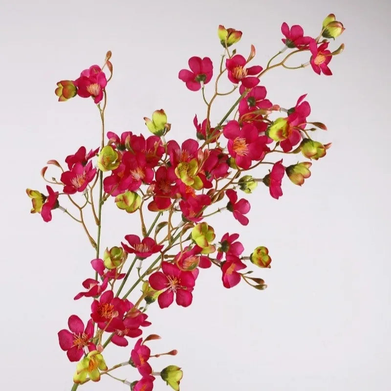 Artificial Flower Branch with Realistic Pear Blossom - Handmade Faux Floral Decoration
