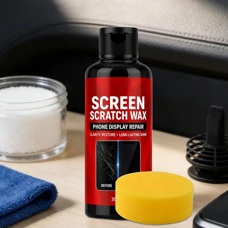Screen Scratch Remover for Smartwatch, Phone & Monitor - Clear Restoration