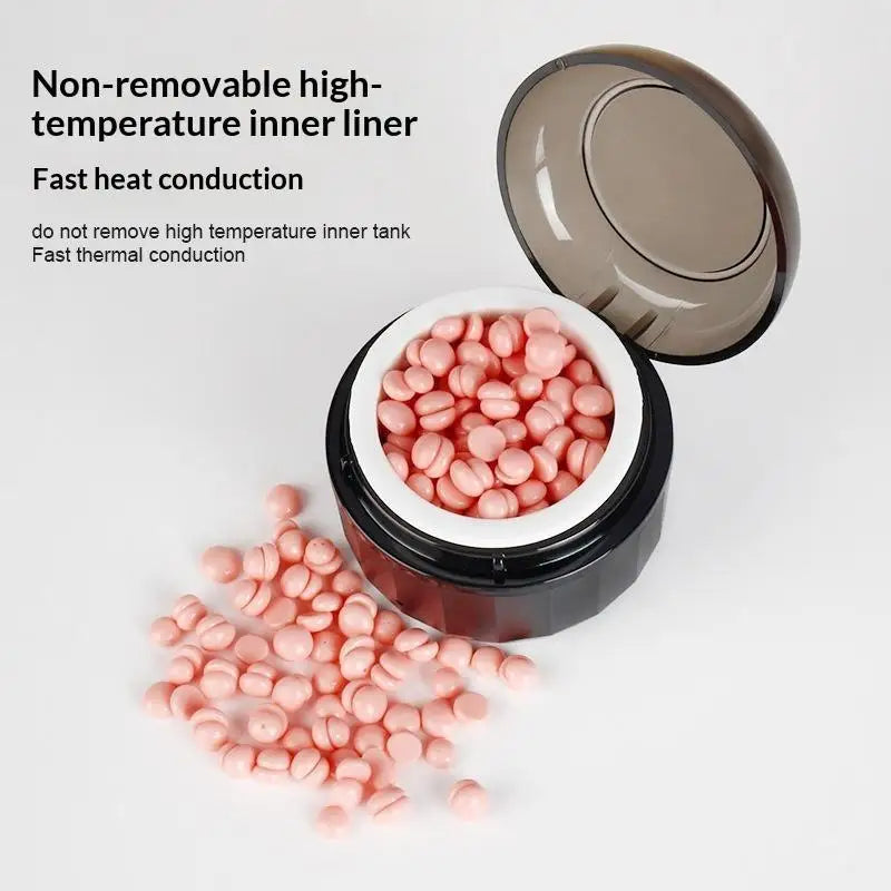 Mini Wax Heater Kit with Silicone Bowl for Hair Removal and Wax Melting
