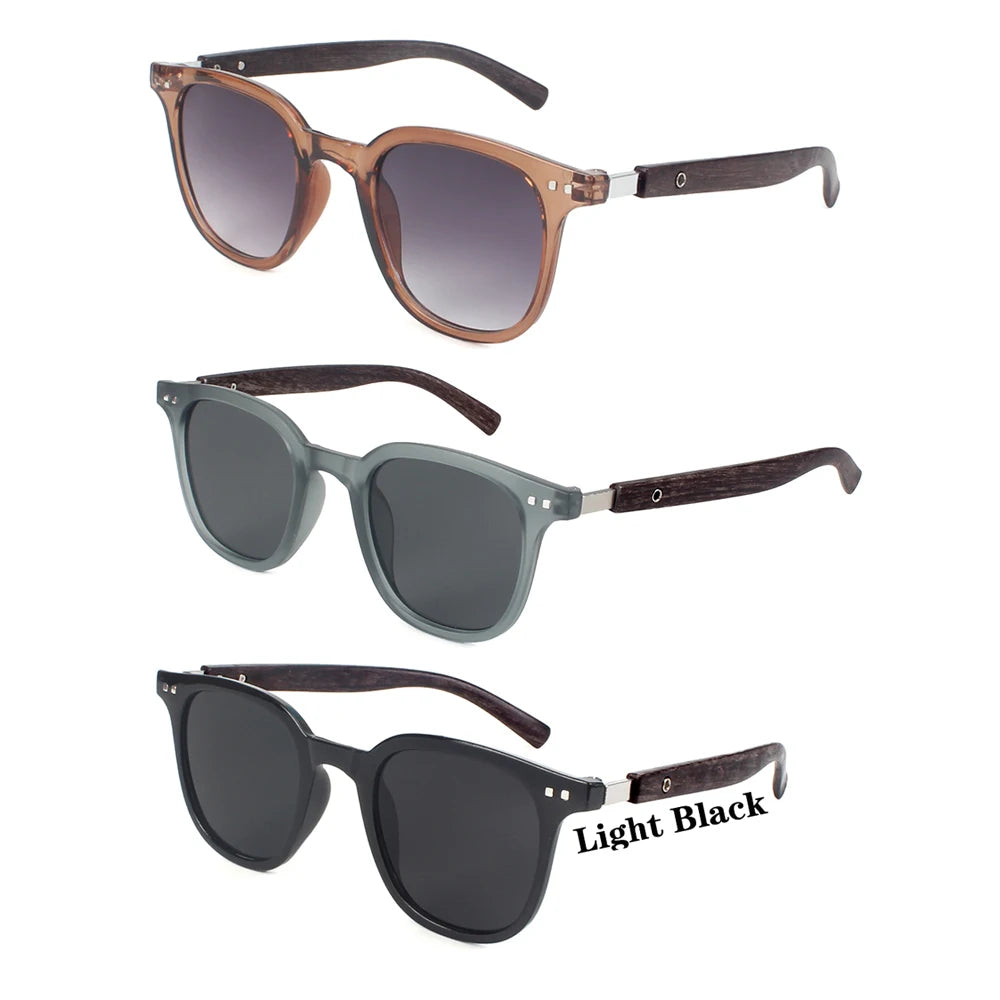 Men's Vintage Square Sunglasses - Classic UV Protective Eyewear for Driving & Casual Wear