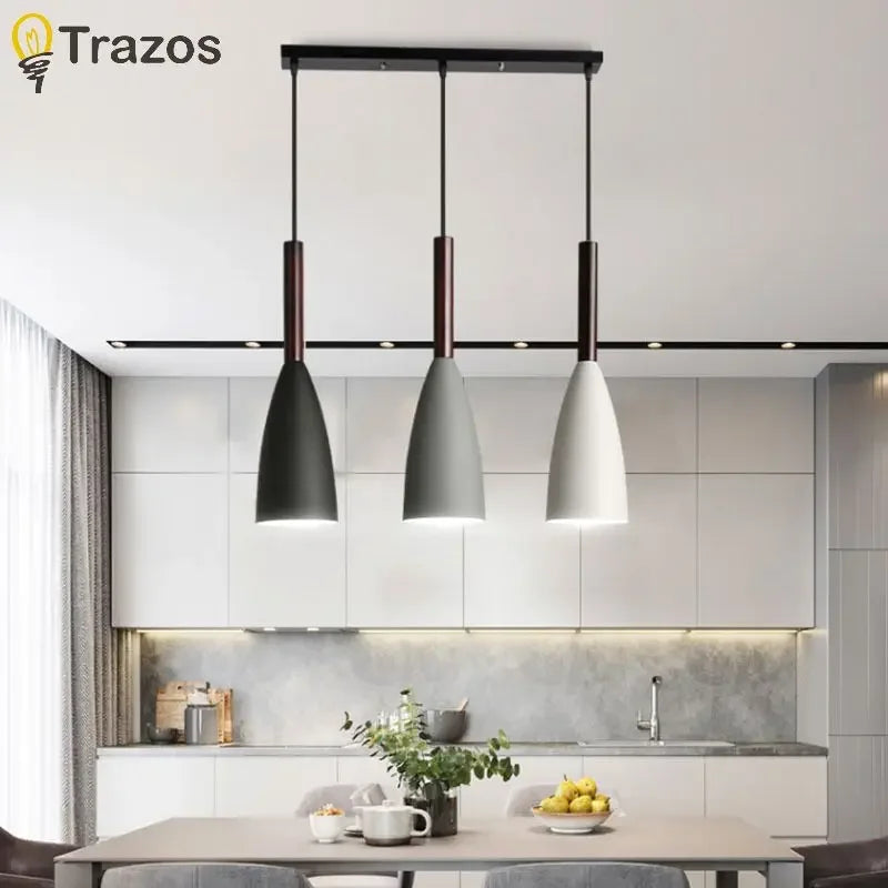 Modern 3-Head LED Chandelier for Dining Rooms - Creative Nordic Style Lighting