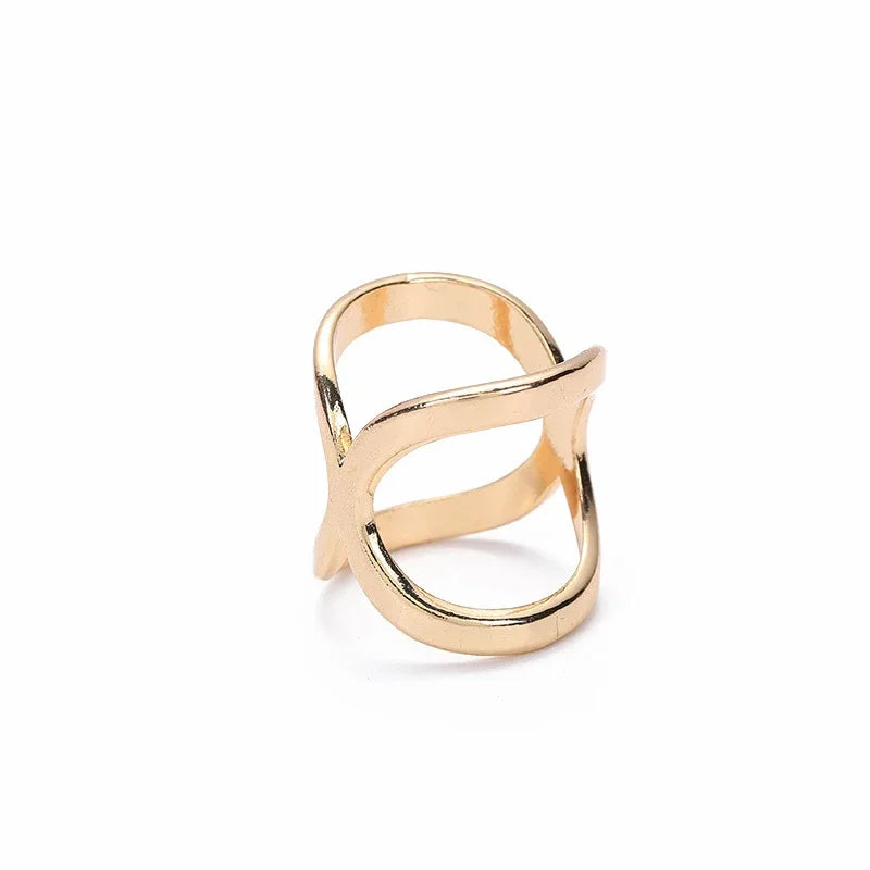 Fashion Cross Scarf Clip Brooch - Metal Bow Buckle Holder for Women