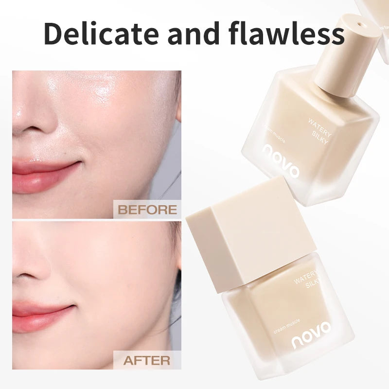 Long-Lasting Foundation Makeup with Oil Control & Concealer - Natural Matte Finish