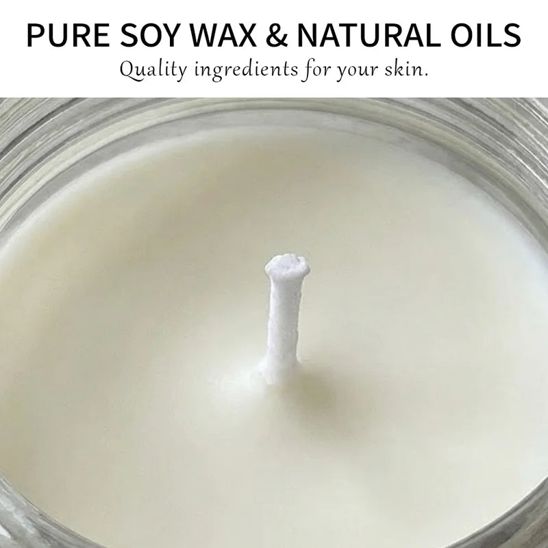 Massage Oil Candle with Sweet Orange Soy Wax for Relaxation and Deep Skin Moisturizing