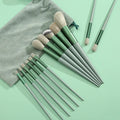 13-Piece Makeup Brush Set with Soft Synthetic Fibers for Eye Shadow Foundation Blush