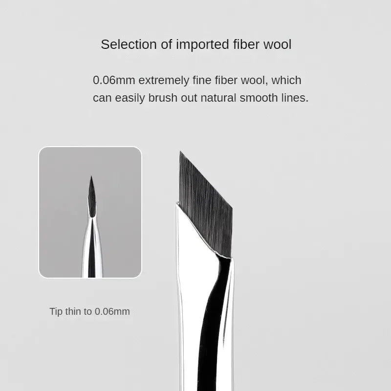 Eyeliner & Eyebrow Makeup Brush Set - Precise Fine Angle Flat Detail Tools
