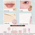 Complete Makeup Gift Set with Lip Cream Blush Cushion BB Concealer & Hydrating Essence in Cosmetic Bag
