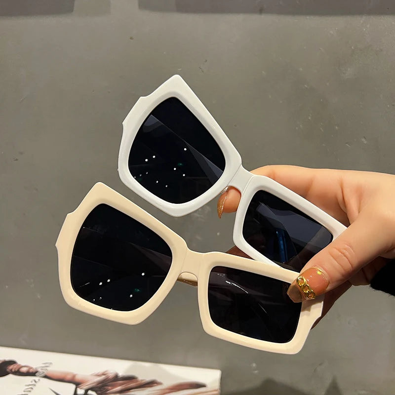 Unisex Polygon Vintage Sunglasses for Women and Men Square Sun Glasses Shades