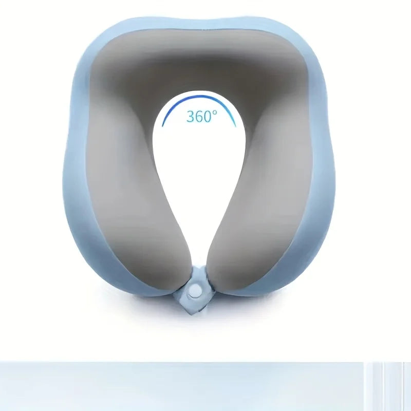 U-Shaped Travel and Office Neck Pillow - Ergonomic Support, Medium Soft