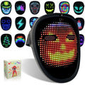 Kids LED Mask with Gesture Sensing Light Up Costume Mask for Halloween & Parties