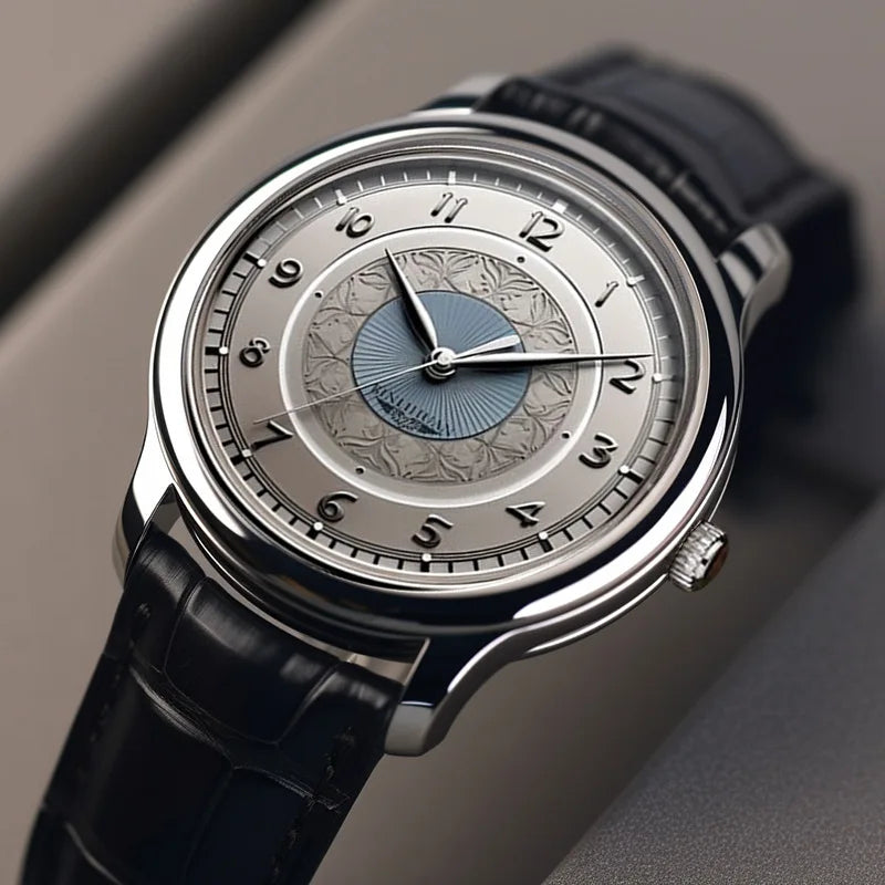 Men's Waterproof Luxury Business Wristwatch 2025 Quartz Leather Strap