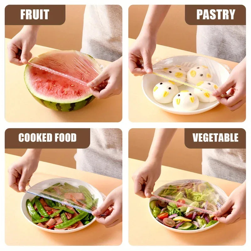 Food Cover Bags Nylon Food Storage Cover with Rubber for Food Protection