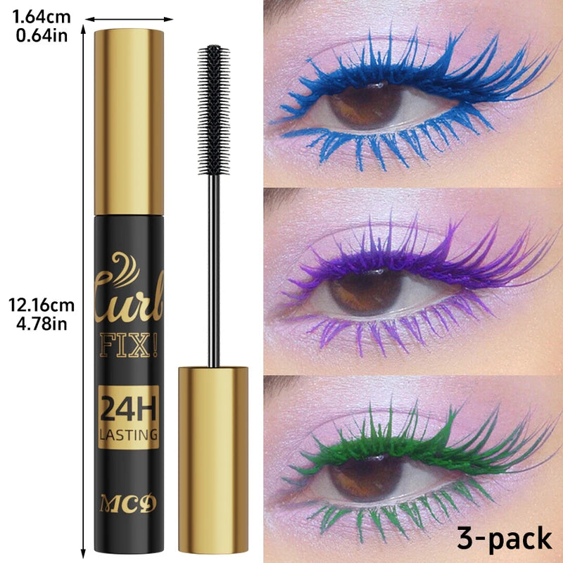 Waterproof Colorful 3D Lash Mascara Set - Long-Lasting Length & Curl for Women
