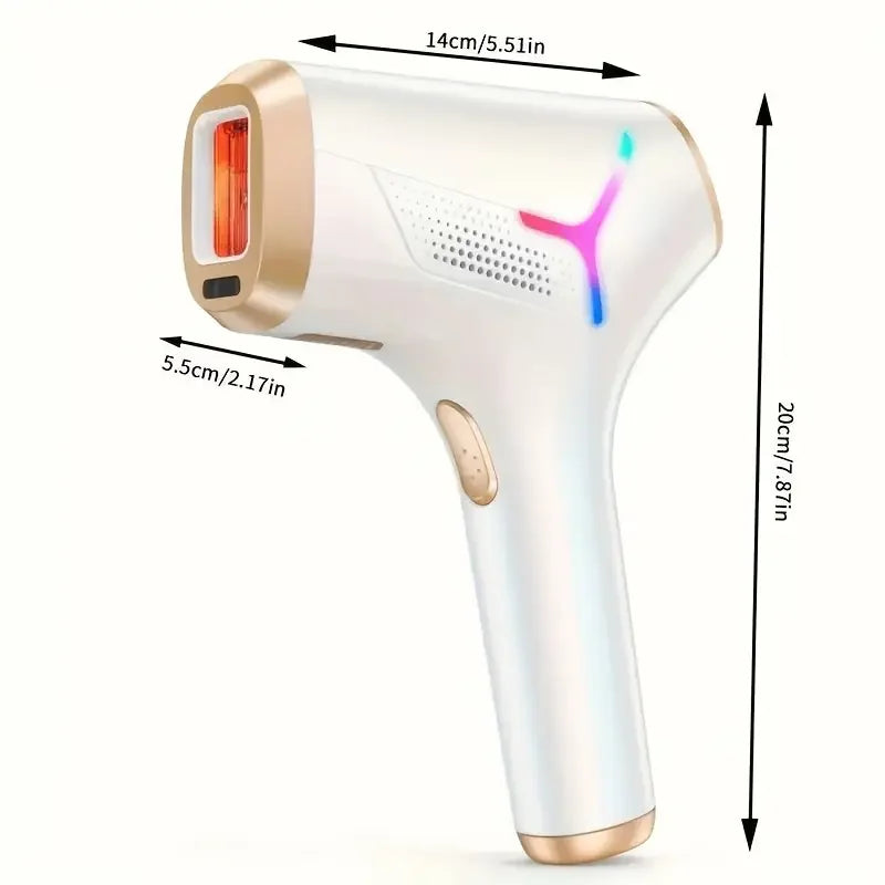 IPL Hair Removal Device with 999999+ Flashes for Face & Body - Painless & Permanent