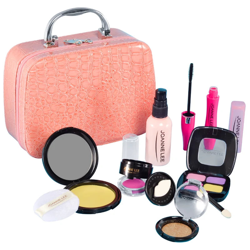 Kids Pretend Makeup Toy Set - Educational Role Play Cosmetics for Girls