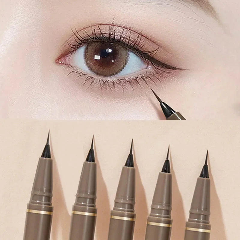 Ultra Fine Waterproof Eyeliner Pen - Long-Lasting Smudge-Proof Eye Makeup Tool