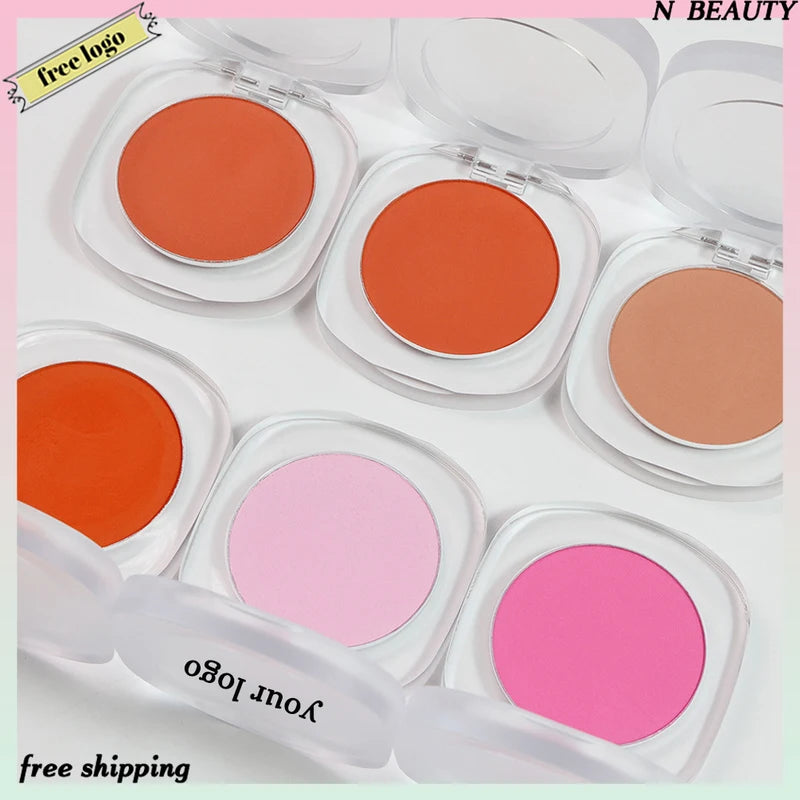 15-Color Vegan Monochrome Blush Palette - Matte Brightening Face Makeup Wholesale