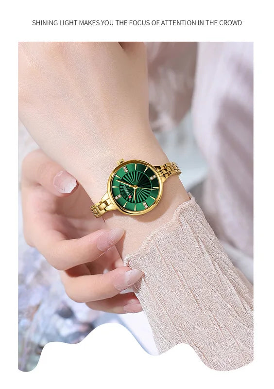 Women's Quartz Watch with Waterproof Stainless Steel Band - Fashion Casual Elegant Timepiece