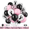 Halloween Balloons Pack - Pink Ghost, Bat Confetti, Latex Decorations for Party