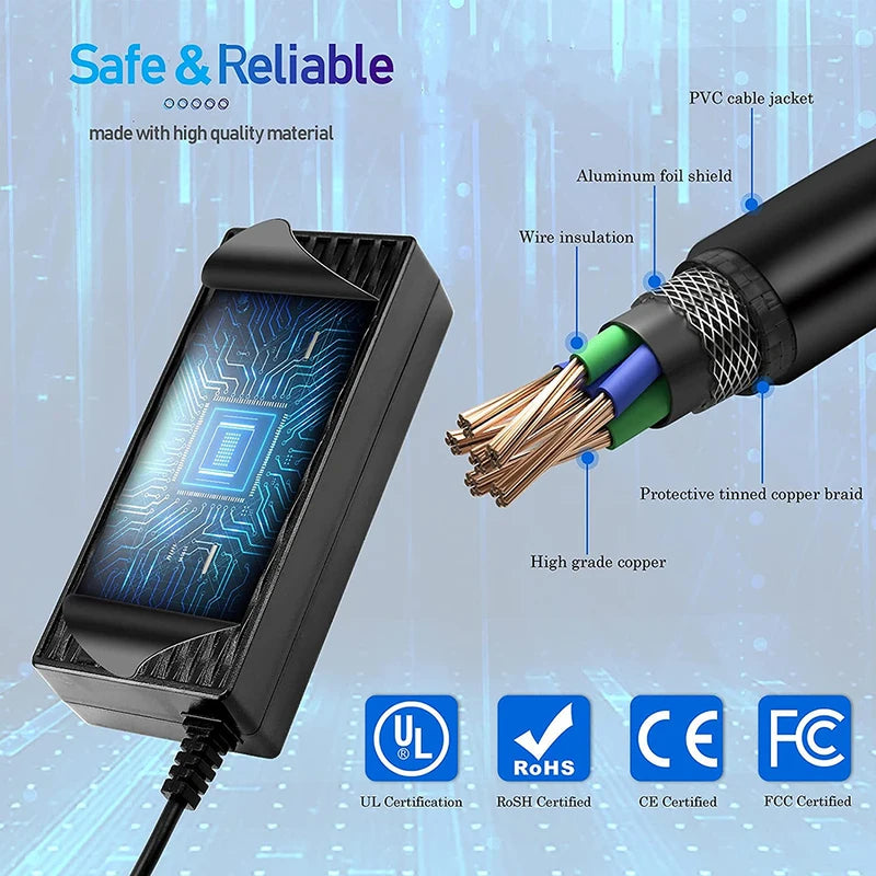 29.4V 3A/4A/5A Power Adapter Charger for 24V Electric Scooter Battery with XLR Plug