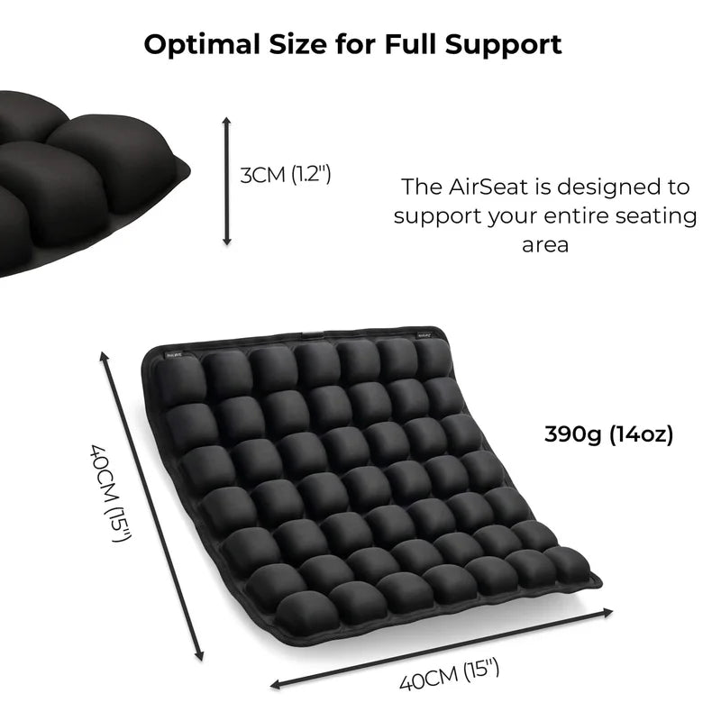 Ergonomic Inflatable Chair Cushion for Long Sitting, Office & Car Use, Adjustable