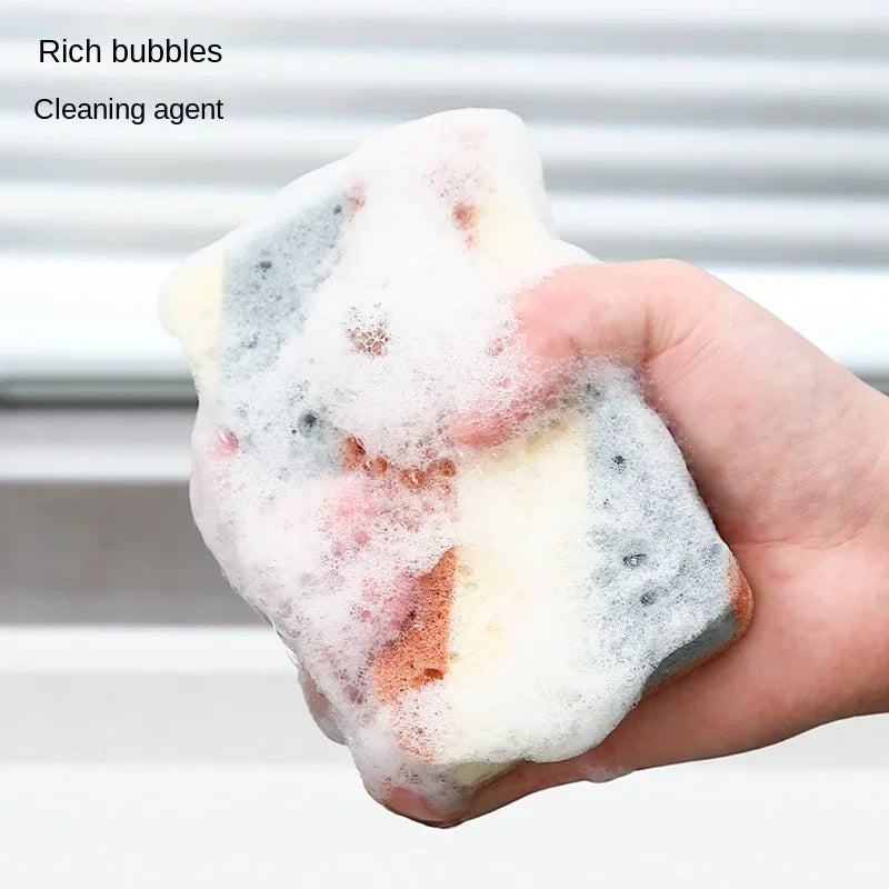 Nano Technology Cleaning Sponge Set - Multi-Purpose Kitchen & Bathroom Tools, Cotton & Wood Pulp, 5/10/20 Pieces
