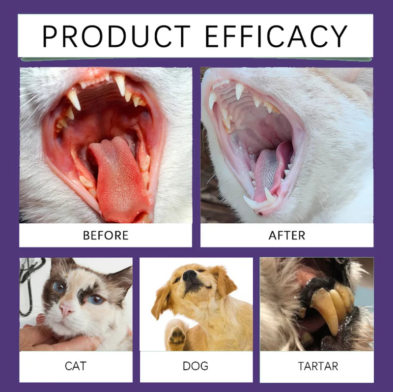 Pet Dental Spray for Dogs and Cats - Bad Breath & Tartar Control, Easy Application