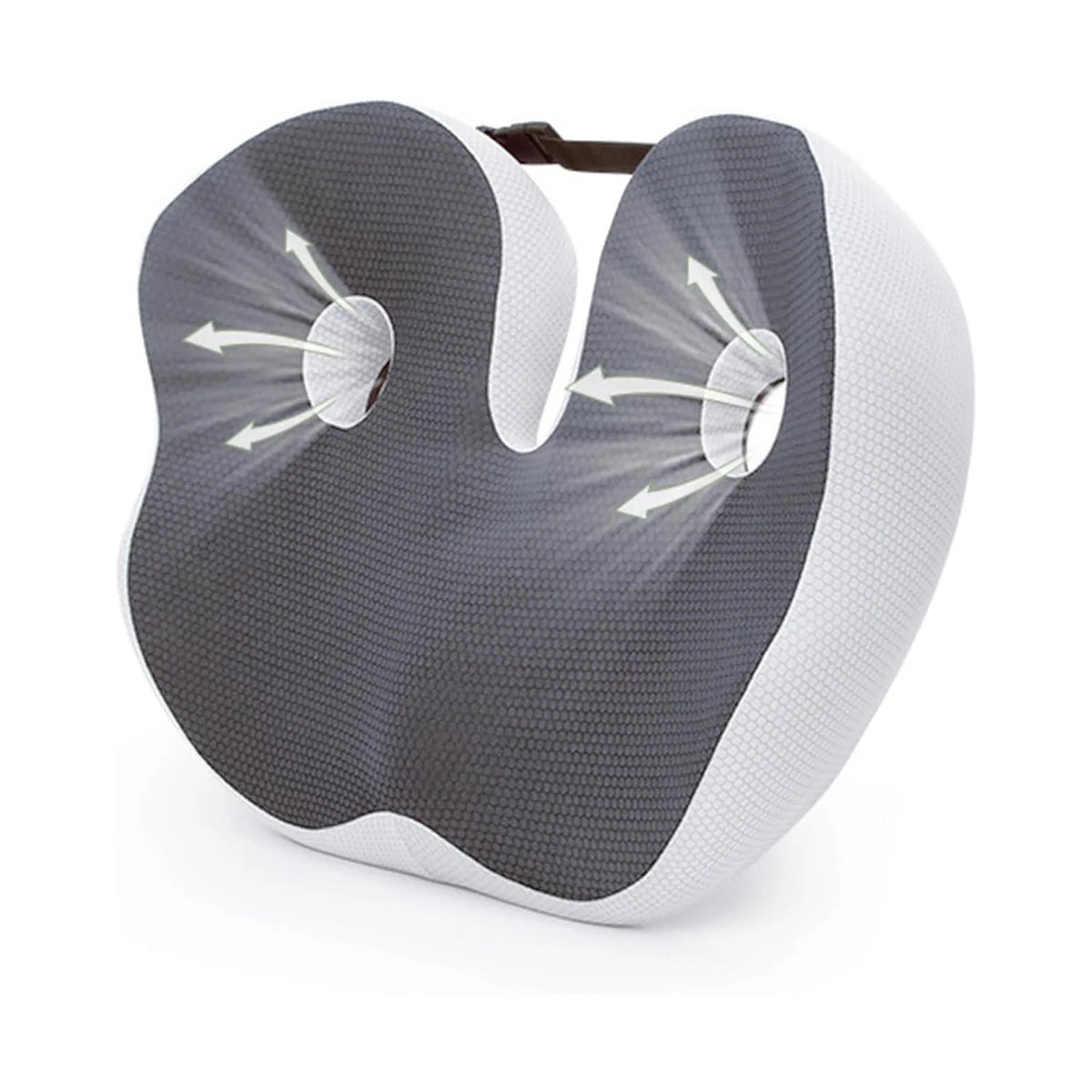 Orthopedic Memory Foam Seat Cushion for Tailbone Sciatica Back Pain Relief Black