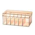 7-Compartment Makeup Organizer Acrylic Storage Box for Cosmetics and Eye Shadow Palette