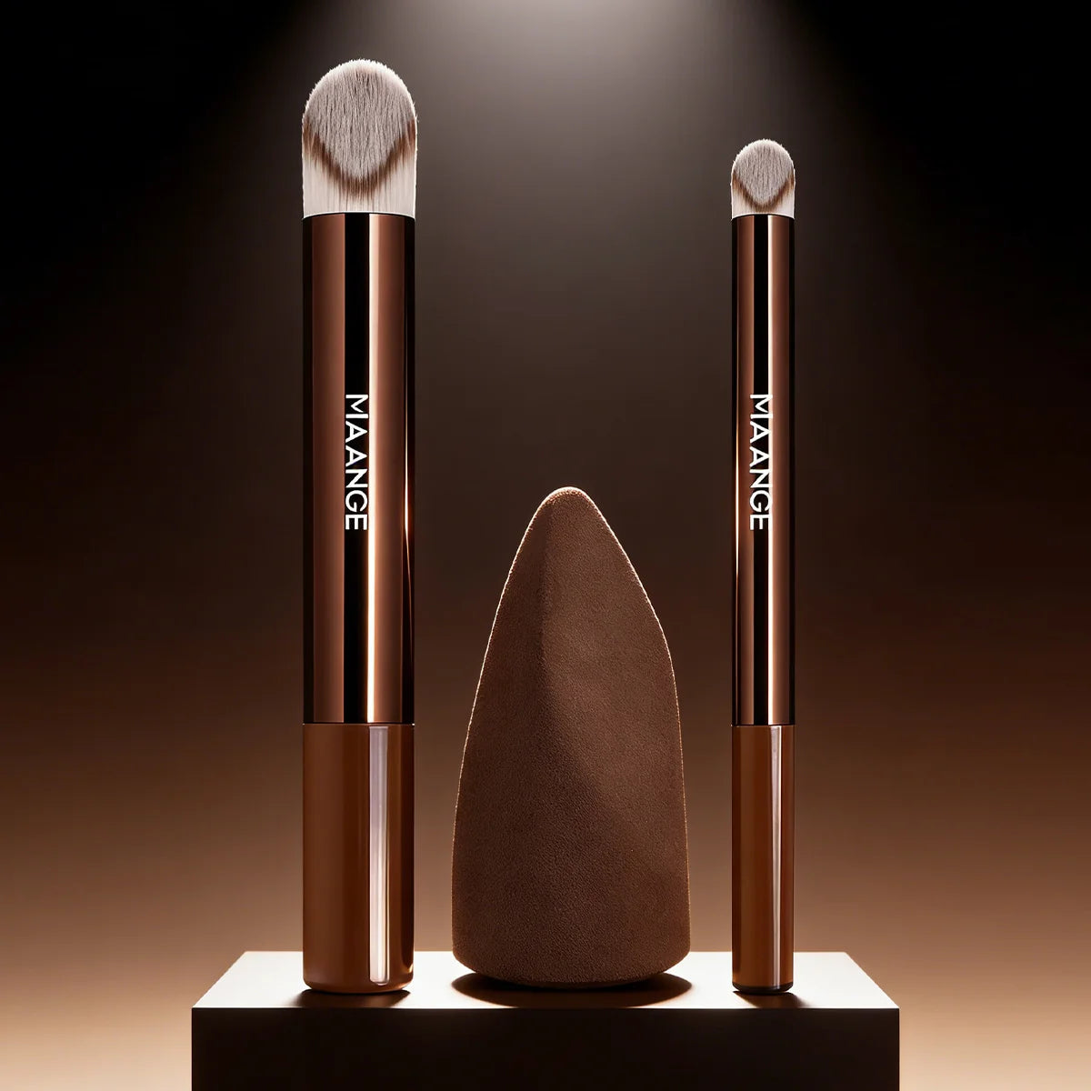 Makeup Brush Set for Foundation Concealer & Eyeshadow - Soft Synthetic Bristles