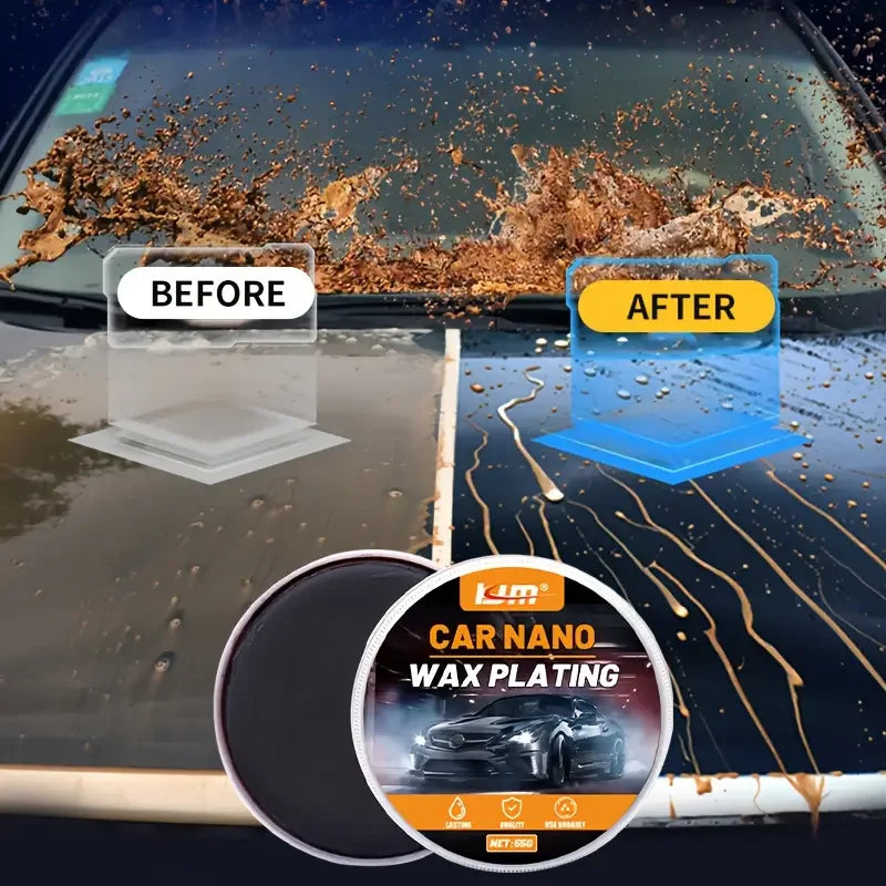 Dark Car Wax with UV Protection - Mirror Shine Long-Lasting Vehicle Polish