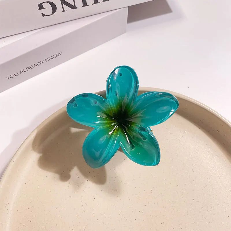 Vacation Egg Flower Hair Clips for Girls Boho Beach Hair Accessories