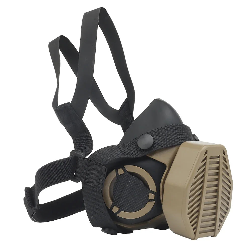 Protective Sport Respirator Mask for Paintball Airsoft Hunting CS Game - Half Face Gas Mask